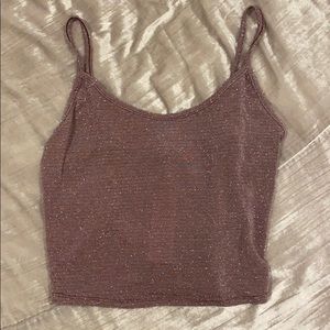 Purple Sparkly Tank Top- Urban Outfitters